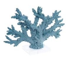 Coral Decoração De Mesa Ramos Resina Azul Base Acrilica Coral Decoração De Mesa Ramos Resina Azul Base Acrilica