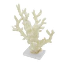 Coral Decorativo Branco 33cm Lindo Design