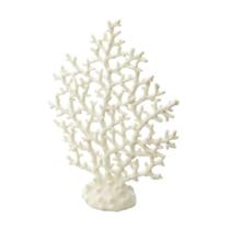 Coral Decorativo Poliresina Branco Estilo Alga