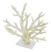 Coral Decorativo Resina Branco 44cm Belissimo