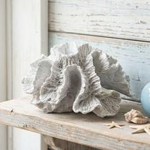 Coral Em Resina Decorativo Casa De Praia Mar Oceano 8x14cm Coral Em Resina Decorativo Casa De Praia Mar Oceano 8x14cm