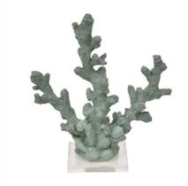 Coral pequeno verde oliva 21x12x15cm
