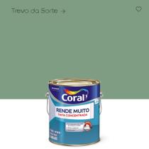 Coral Rende Muito tinta acrílica fosca cor Verde Trevo da Sorte 3,2L