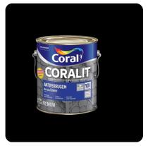 Coralit Ferrolack Brilhante Preto 0,900mL Coral