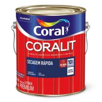 Coralit Secagem Rápida Brilhante Cinza Escuro 3L Coral