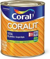 Coralit total coral - 0,9 litros - branco brilhante