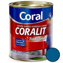 Coralit Ultra Resistencia Alto Brilho Azul França 225ml - Coral Coralit Ultra Resistencia Alto Brilho Azul França 225ml - Coral