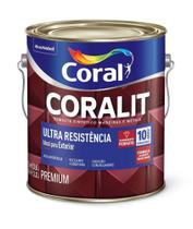Coralit ultra resistencia esmalte coral - 3,6l - preto brilhante