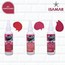 Corante Alimentício Gel Kit Vermelho Softgel 25g Confeitar