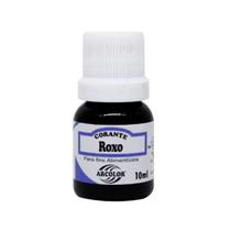 Corante Alimentício Roxo Líquido Arcolor 10ml Corante Alimentício Roxo Líquido Arcolor 10ml