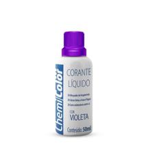 Corante Chemicolor Líquido Violeta 50ml - Embalagem com 12 Unidades