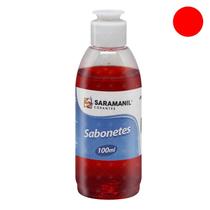 Corante Cosmetico Sabonete Saramanil Vermelho Morango 100Ml