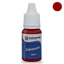 Corante Cosmetico Sabonete Saramanil Vermelho Morango 10Ml