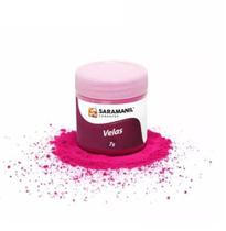 Corante de Vela Magenta Fluorescente 7g Pó Saramanil Anilina A Óleo Tingimento Parafinas barra lentilha gel ceras pote