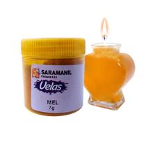 Corante de Vela Mel 7g Pó Saramanil Anilina A Óleo Tingimento Parafinas barra lentilha gel ceras pote