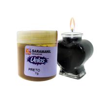 Corante de Vela Preto 7g Pó Saramanil Anilina A Óleo Tingimento Parafinas barra lentilha gel ceras pote Corante de Vela Preto 7g Pó Saramanil Anilina A Óleo Tingimento Parafinas barra lentilha gel ceras pote