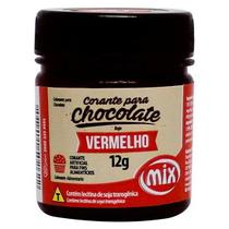 Corante em Pasta para Chocolate Vermelho 12g Mix