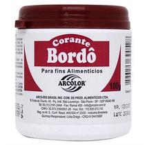 Corante em pó 100g arcolor - Bordo