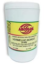Corante Em Pó 1kg Vermelho Bordo