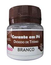 Corante em pó Dióxido de Titanio branco 15g Mago