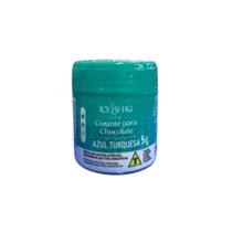 Corante em Pó Lipossolúvel Azul Turquesa - 1 Unidade - 5g - Iceberg -