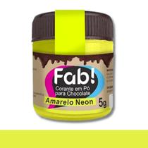 Corante Em Pó Para Chocolate - Amarelo Neon Fab