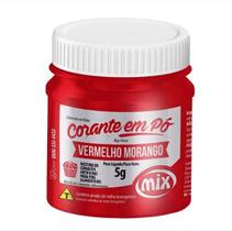Corante Em Po Vermelho Morango 5g Mix Corante Em Po Vermelho Morango 5g Mix