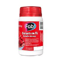 Corante Em Po Vermelho Morango 80g Fab