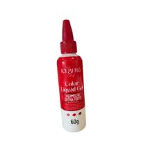 Corante Liquid Gel Vermelho Morango Extra Forte 60g Iceberg Chef