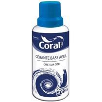 Corante Líquido à Base de Água 50ml Azul - 5202603 - CORAL
