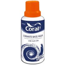 Corante Líquido à Base de Água 50ml Laranja - 5202606 - CORAL Corante Líquido à Base de Água 50ml Laranja - 5202606 - CORAL