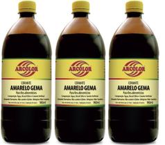Corante Líquido Amarelo Gema 960ml Kit 3 Unidades Corante Líquido Amarelo Gema 960ml Kit 3 Unidades