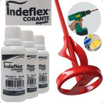 Corante Líquido Bisnaga 3 Unidades + Misturador de Tinta - Xadrez / Indeflex