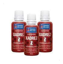 Corante Líquido Bisnaga 50ml 3 Unidades - Xadrez / Indeflex