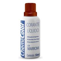 CORANTE LIQUIDO CHEMICOLOR MARROM 50ml c12un - CHEMICOLOR