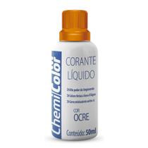 CORANTE LIQUIDO CHEMICOLOR OCRE 50ml c12un - CHEMICOLOR