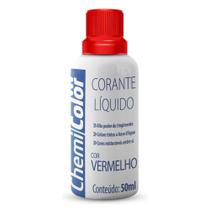 CORANTE LIQUIDO CHEMICOLOR VERMELHO 50ml c12un - CHEMICOLOR