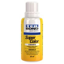 Corante Liquido p/ Tintas Super Color Amarelo 50 ml Tek Bond