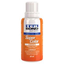 Corante Liquido p/ Tintas Super Color Laranja 50ml Tek Bond