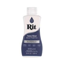 Corante líquido para tecido Rit Dye Azul marinho 240 ml (1 pacote) Corante líquido para tecido Rit Dye Azul marinho 240 ml (1 pacote)