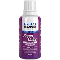 Corante Líquido Para Tinta A Base D'água, Violeta, 50 Ml, Tekbond
