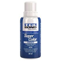 Corante Liquido Para Tintas Super Color Azul 50Ml Tek Bond Corante Liquido Para Tintas Super Color Azul 50Ml Tek Bond