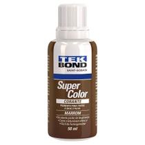 Corante Liquido Para Tintas Super Color Marrom 50Ml Tek Bond