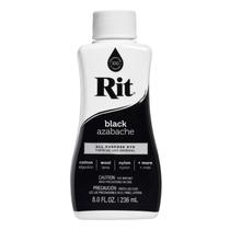 Corante líquido Rit Dye 88150 All Purpose Black 240 ml (pacote com 1)