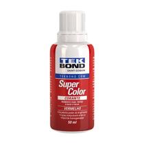 Corante Líquido Tekbond 50ml Vermelho Para Tinta Base Água