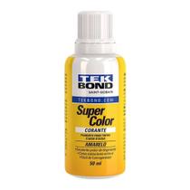 Corante Líquido Tekbond Amarelo 50ml - Embalagem com 12 Unidades