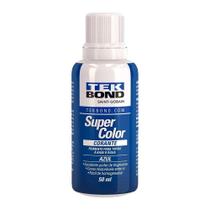 Corante Líquido Tekbond Azul 50ml - Embalagem com 12 Unidades