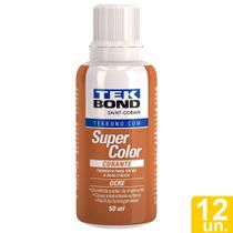Corante Líquido Tekbond Ocre 50ml - Embalagem com 12 Unidades