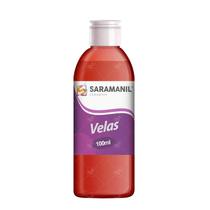 Corante Líquido Vermelho Saramanil Velas Anilina Óleo 100Ml