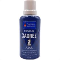 Corante Para Tinta Xadrez Azul (50Ml) - Kit C/12 Pecas